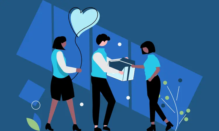 Charity collecting donations