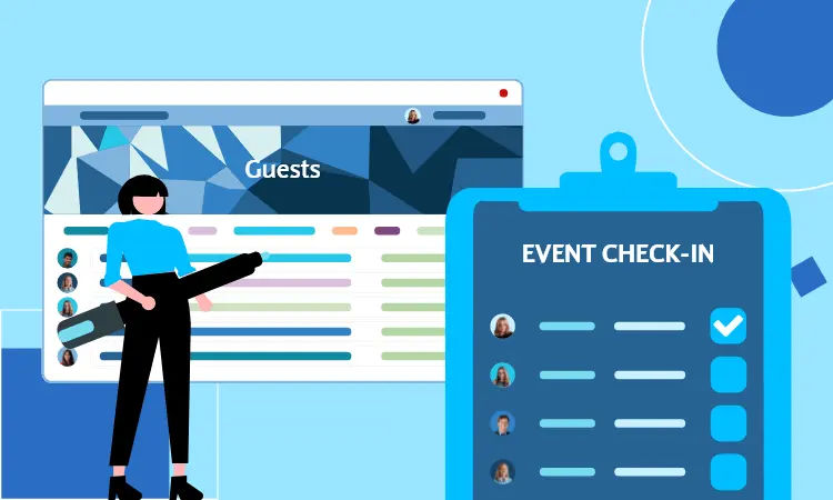 Event planner selling tickets